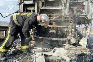 На трассе Одесса – Киев загорелась фура: подробности происшествия На трассе Одесса – Киев загорелась фура: подробности происшествия